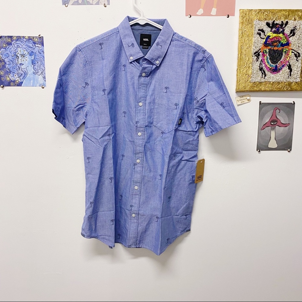 NWT Men’s VANS Button Up Palm Tree Shirt